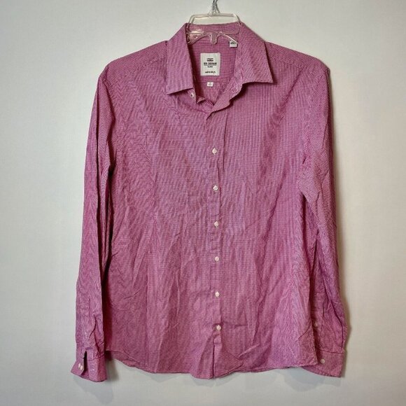 Ben Sherman Other - Ben Sherman Tailored Slim Fit Dress Shirt Mens 36-37 Red Button Up Long Sleeve